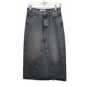 Denim Co Vintage Denim Jean Maxi Skirt Trending Autumnal All Season Size 4